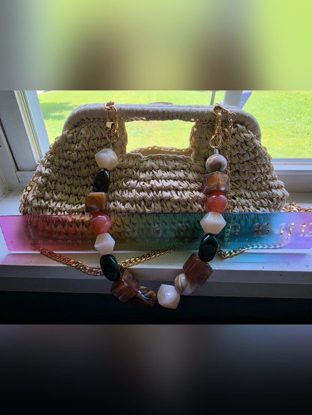 Haute Hippie Straw Purse - Picture 2 of 4